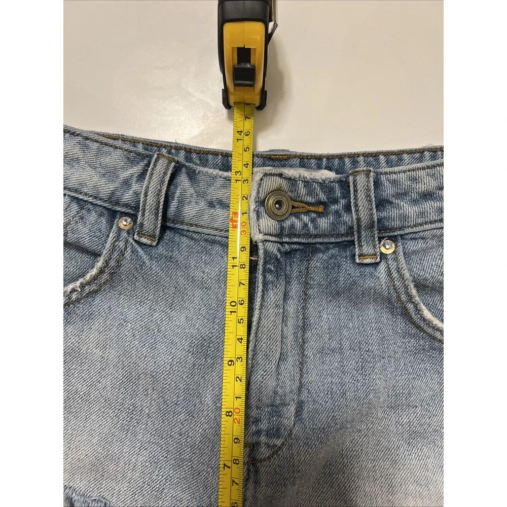 Size 2 - ZARA Women's High Waist Ripped Denim Shorts